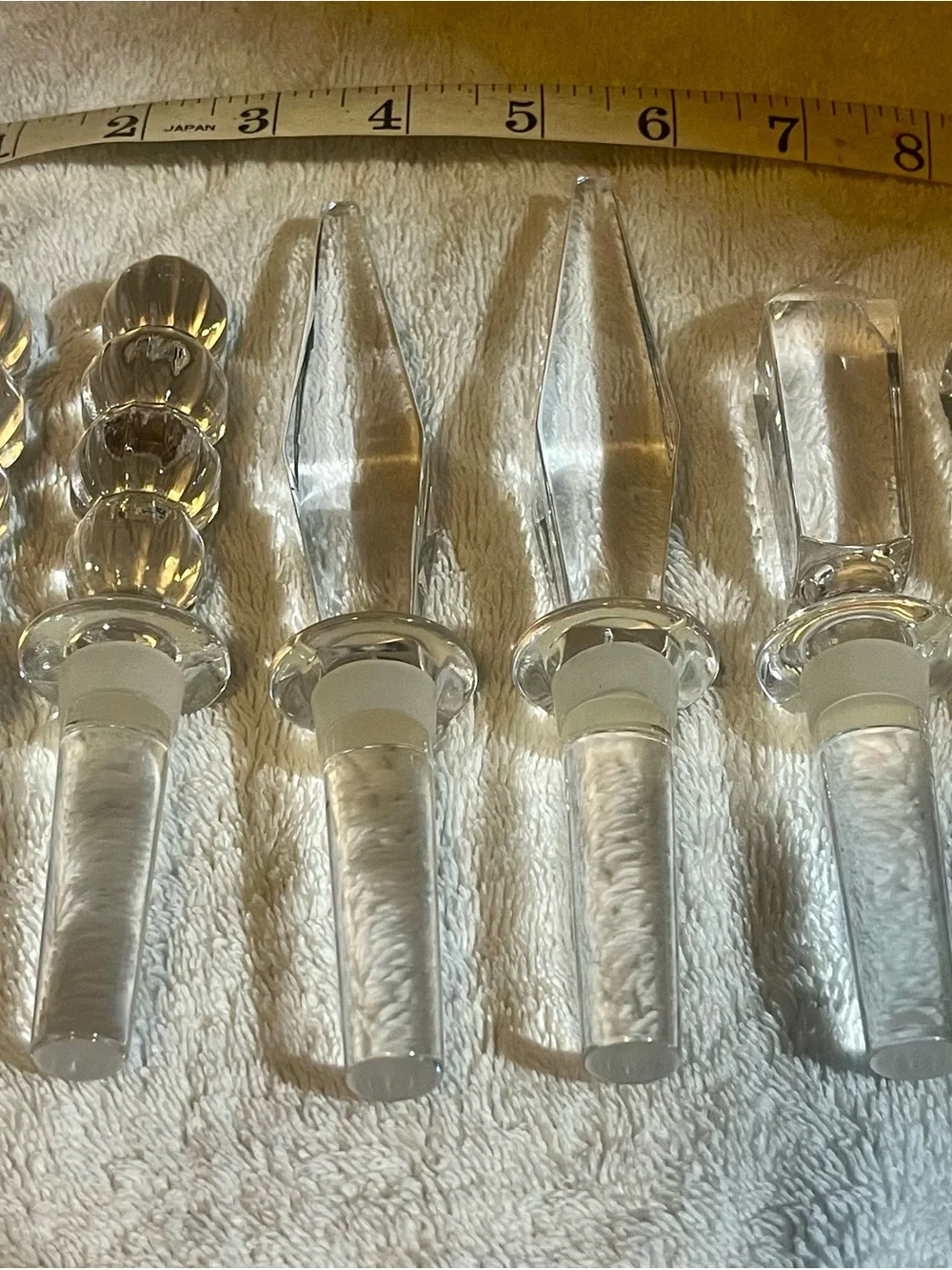 Villeroy & Boch Crystal Wine Bottle Stoppers - Set of 6, all in excellent cond